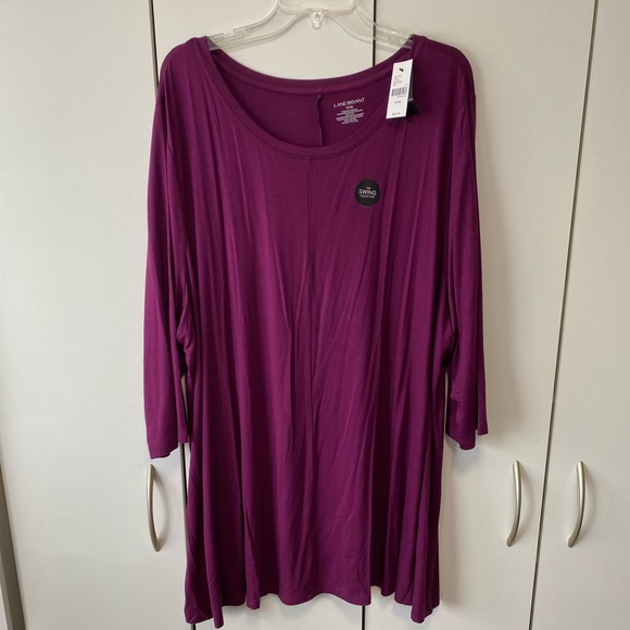 Lane Bryant Tops - NWT Lane Bryant 3/4 sleeve swing tunic, 26/28L